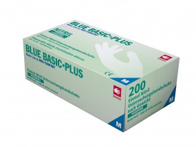 BLUE BASIC PLUS Nitril-Handschuhe puderfrei blau