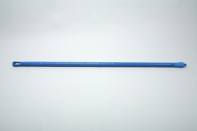 Einteiliger Stiel, ergonomische Form, 1500 x 32 mm - blau