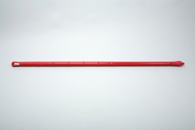 Einteiliger Stiel, ergonomische Form, 1700 x 32 mm - rot