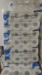 Toilettenpapier, 250 Blatt, 3-lagig Inhalt 9 x 8 Rollen = 72 Rollen